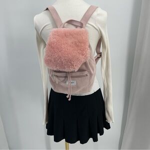 UGG Australia Nordie Light Pink Suede Mini Backpack Purse Cottagecore Coquette
